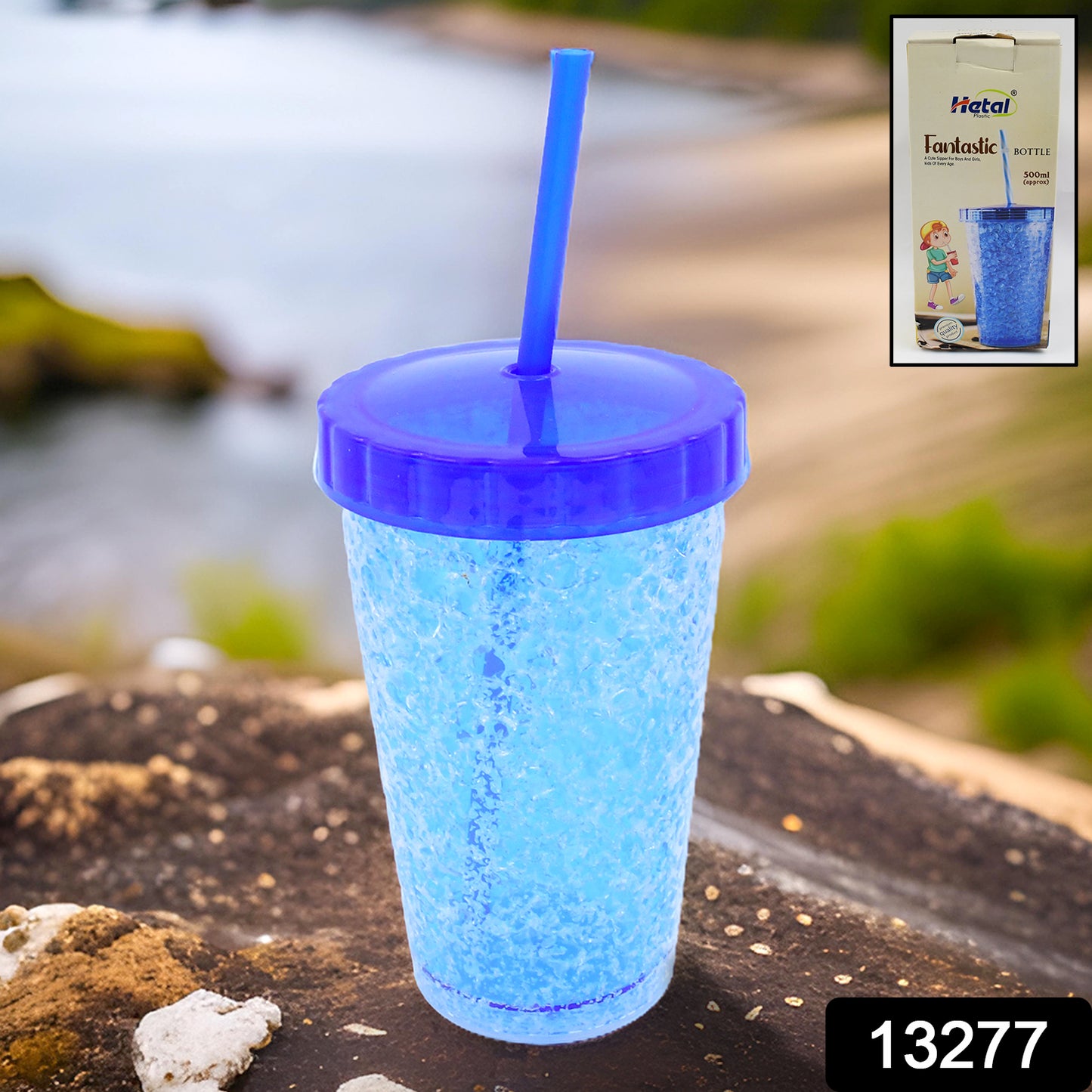 Plastic Reusable Sipper Tumbler With Lid And Straw (1 Pc 500 Ml Mix Color 1 Pc)