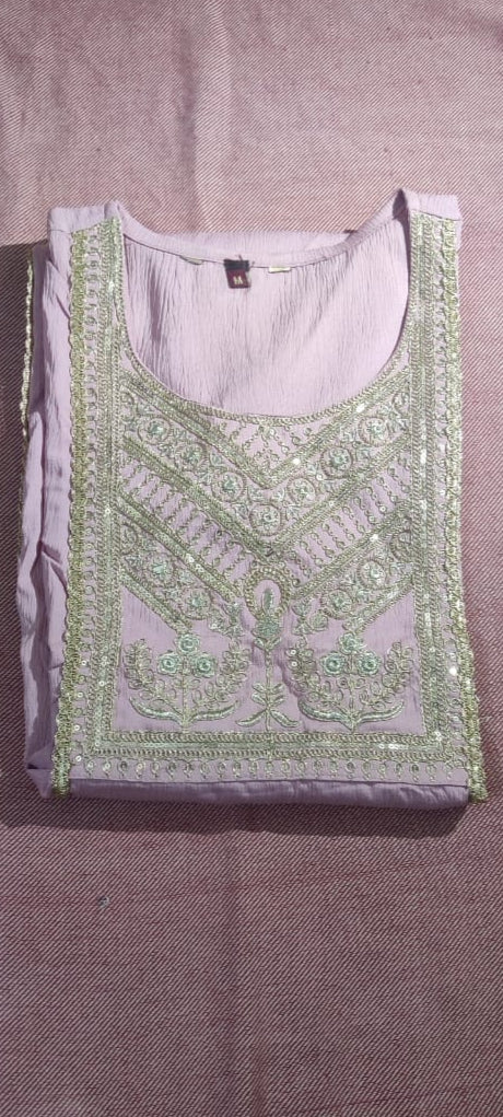 Embroidery kurta for women pink