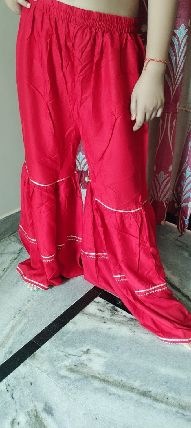 Fusionn Clickbait Rayon Red Sharara