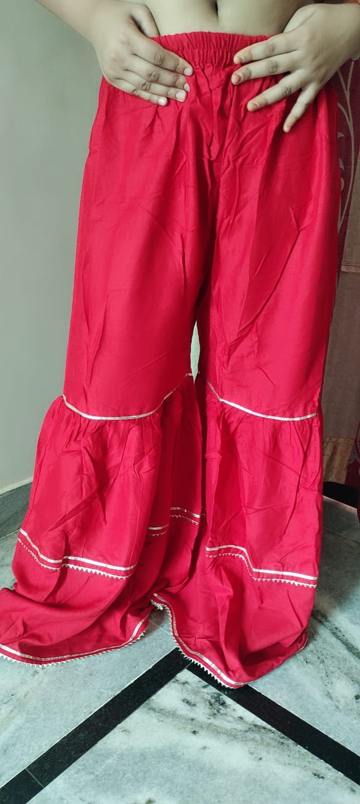 Fusionn Clickbait Rayon Red Sharara