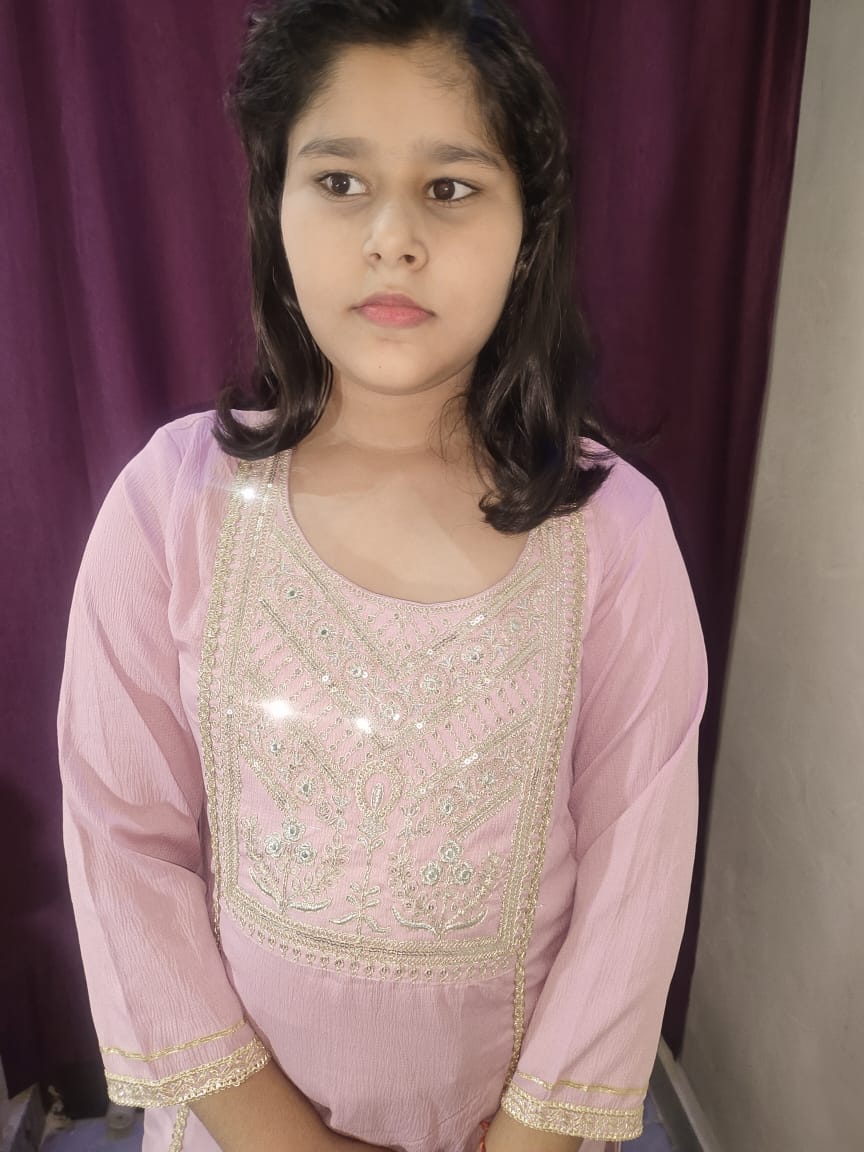 Embroidery kurta for women pink