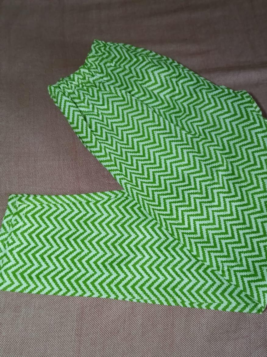 Fusionn Clickbait Light green Printed Kurta Pant Co-Ord Set