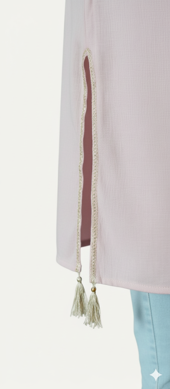 Embroidery kurta for women pink