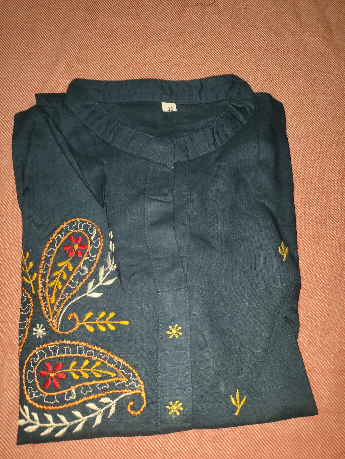 Women's Embroidered Rayon Kurti