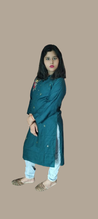 Women's Embroidered Rayon Kurti