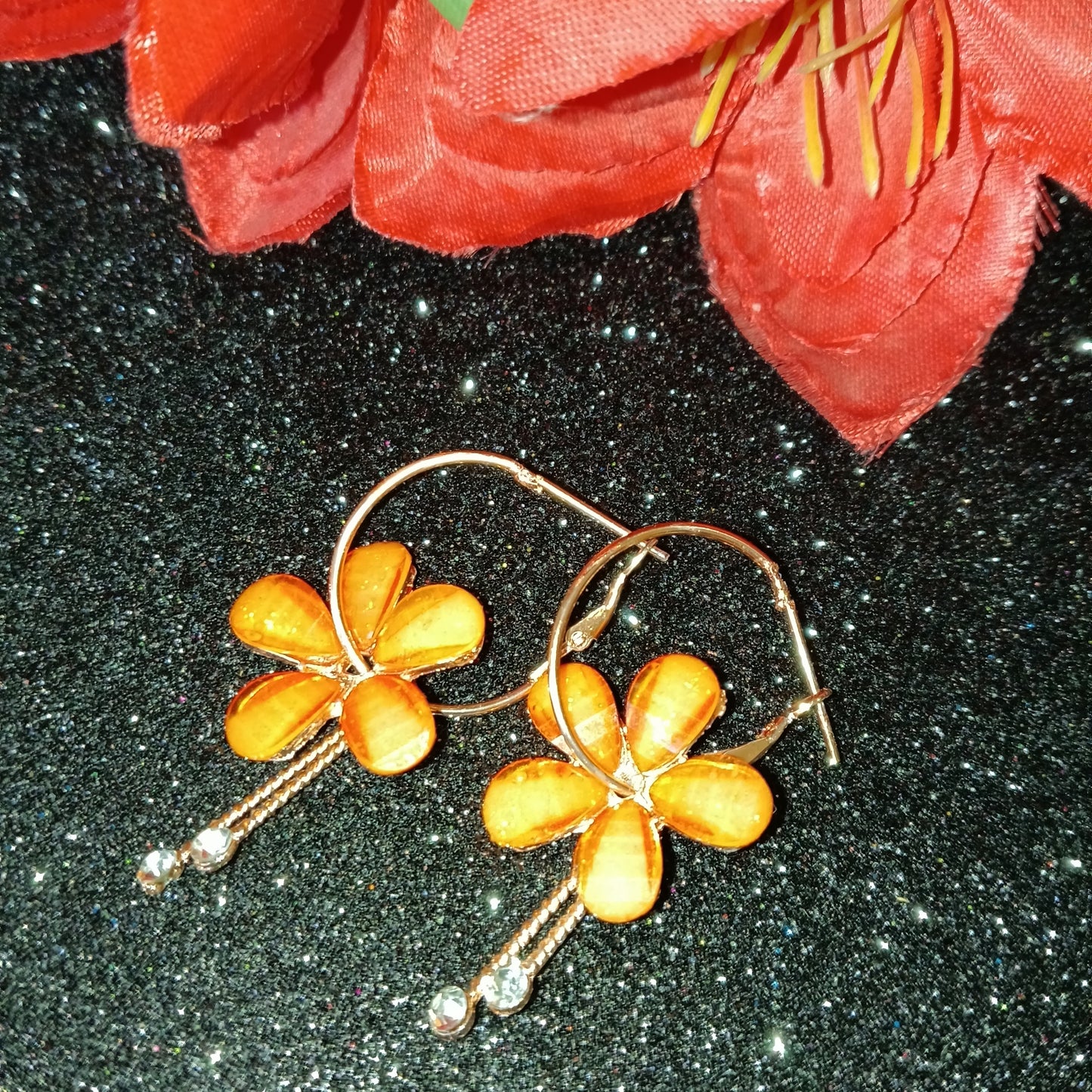 Long-Lasting Lipstick & Stylish Earrings