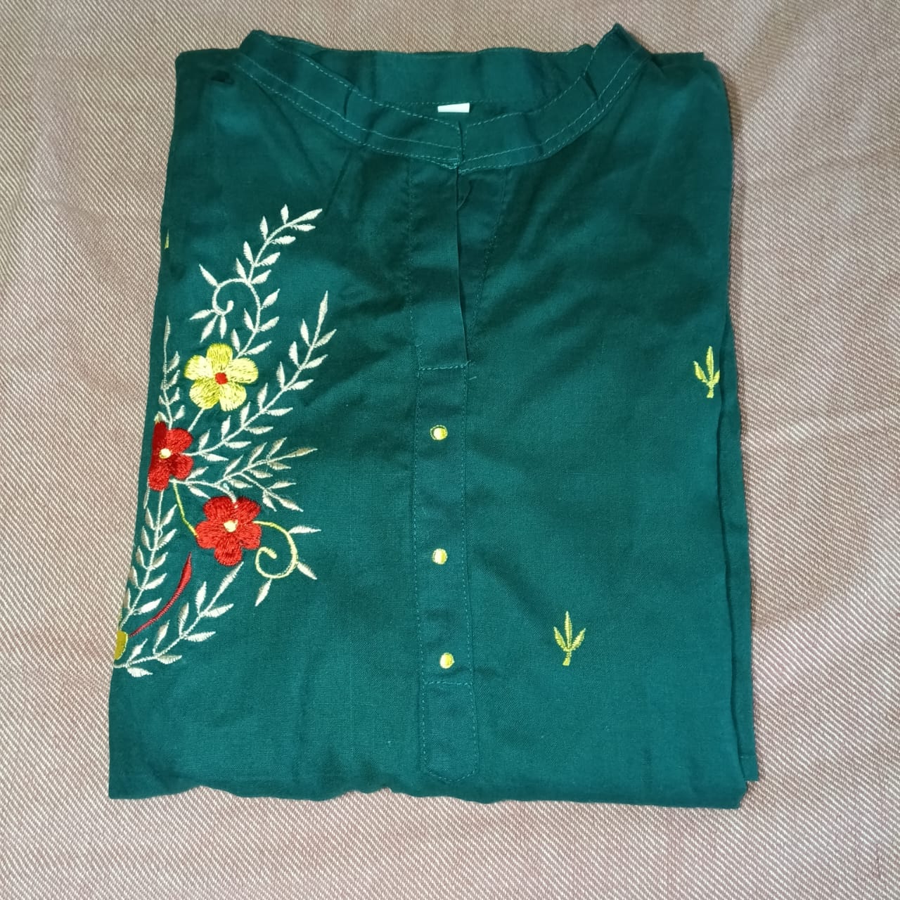 Women's Embroidered Rayon Kurti