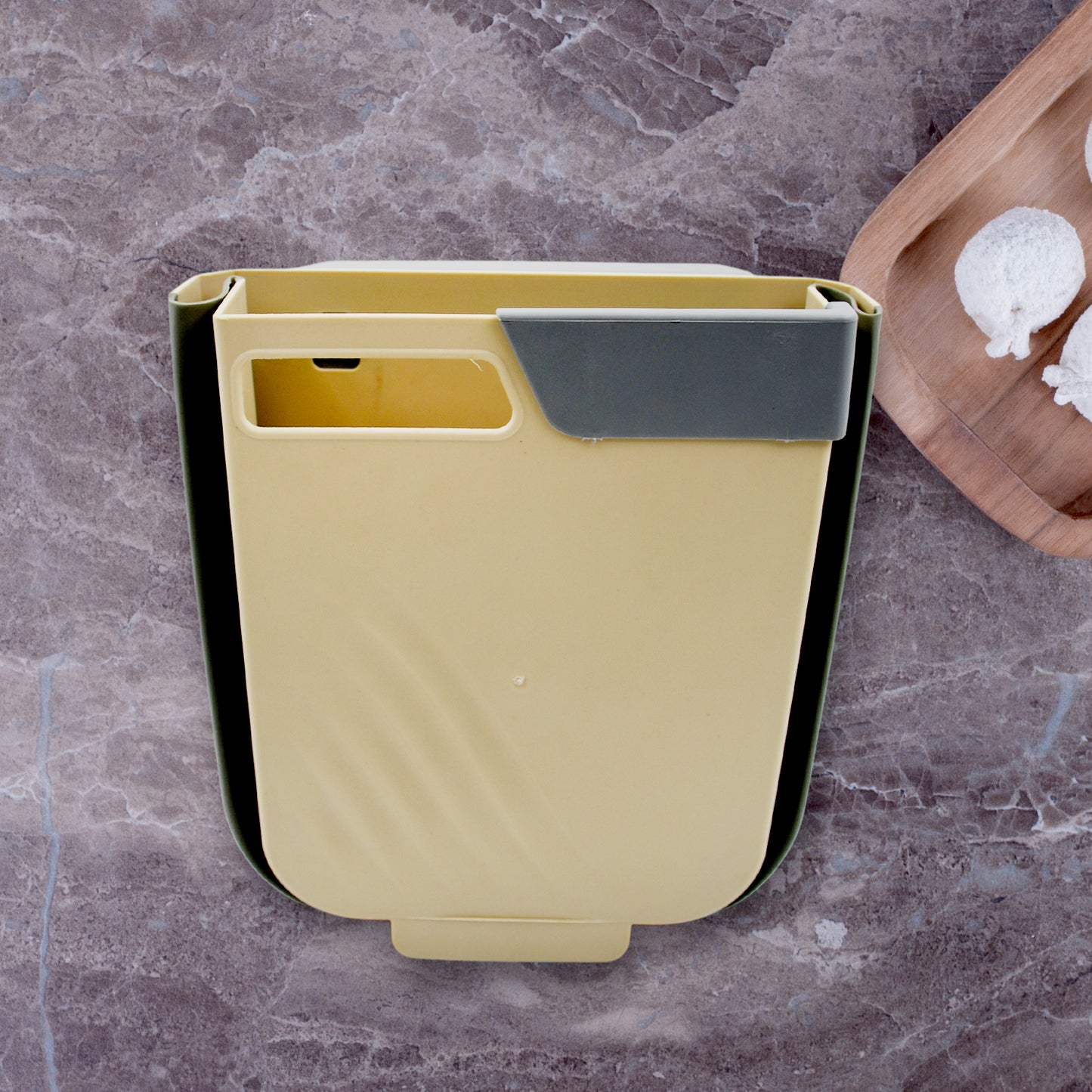 Hanging Trash Can For Kitchen Cabinet Door Small  Foldable