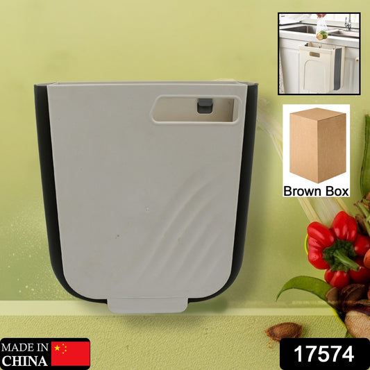 Hanging Trash Can For Kitchen Cabinet Door Small  Foldable